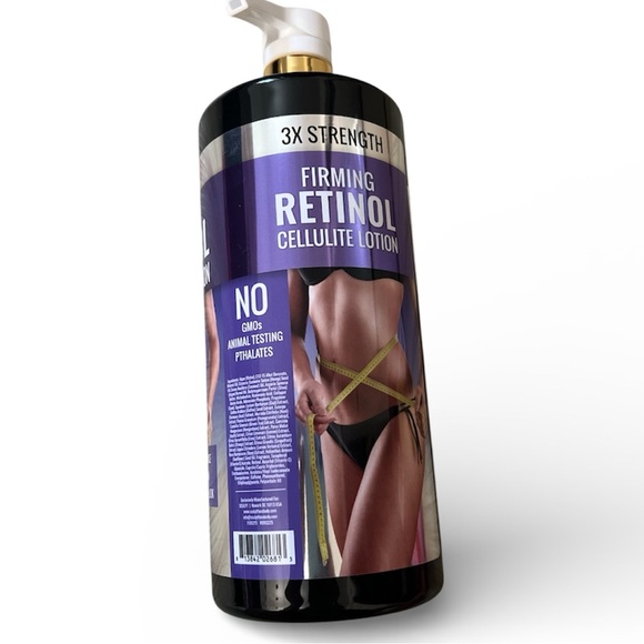 New 3X Strength Retinol Cellulite Firming Lotion Body Cream Tightening Pump 32oz - Picture 2 of 2